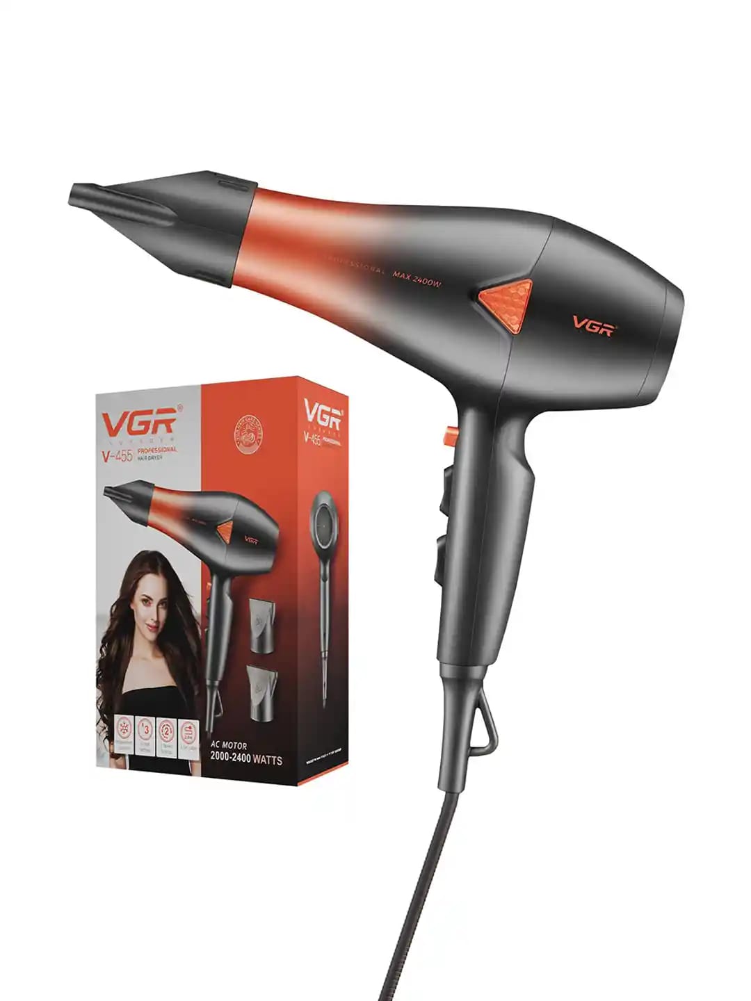 VGR-455 PROFESSIONAL HAIR DRYER